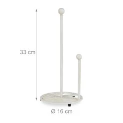 Küchenrollenhalter In Weiß - (H)33 Cm -Relaxdays relaxdays kuchenrollenhalter in weiss h 33 cm 3
