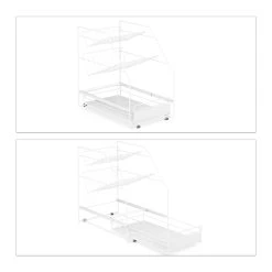 Küchenschrank Organizer In Weiß - (B)25 X (H)39,5 X (T)40 Cm -Relaxdays relaxdays kuchenschrank organizer in weiss b 25 x h 39 5 x t 40 cm 5