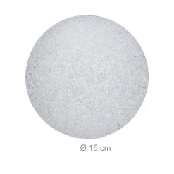 Kugelleuchte Farbwechsel In Weiß - Ø 15 Cm -Relaxdays relaxdays kugelleuchte farbwechsel in weiss o 15 cm 3