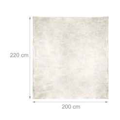 Kuscheldecke In Champagner - (B)200 X (T)220 Cm -Relaxdays relaxdays kuscheldecke in champagner b 200 x t 220 cm 2
