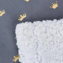 Kuscheldecke Krone In Grau/Weiß - (B)150 X (T)200 Cm -Relaxdays relaxdays kuscheldecke krone in grau weiss b 150 x t 200 cm 6