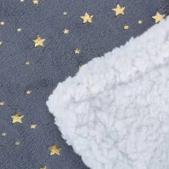 Kuscheldecke Sterne In Grau/Weiß - (B)150 X (T)200 Cm -Relaxdays relaxdays kuscheldecke sterne in grau weiss b 150 x t 200 cm 6