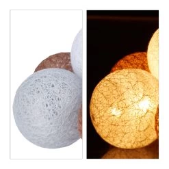 LED Lichterkette In Weiß/Grau/Braun (L)160 Cm 13 LED Lichterkette In Weiß/Grau/Braun (L)160 Cm -Relaxdays relaxdays led lichterkette in weiss grau braun l 160 cm 5