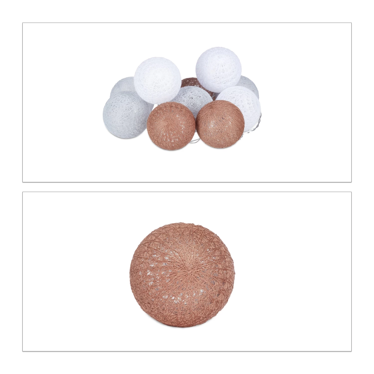 LED Lichterkette In Weiß/Grau/Braun (L)160 Cm 1 LED Lichterkette In Weiß/Grau/Braun (L)160 Cm