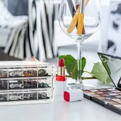 Makeup Organizer In Transparent 10 Makeup Organizer In Transparent -Relaxdays relaxdays makeup organizer in transparent 2