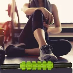 Massageroller In Schwarz/Grün -Relaxdays relaxdays massageroller in schwarz grun 2