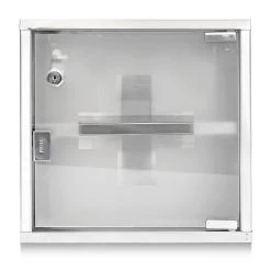 Medizinschrank In Silber - (B)30 X (H)30 X (T)12 Cm -Relaxdays relaxdays medizinschrank in silber b 30 x h 30 x t 12 cm 4