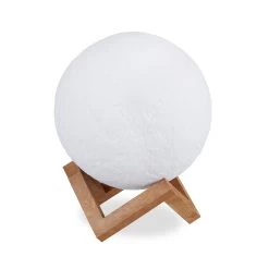 Mondlampe 3D 2 Farben In Weiß Ø 15cm