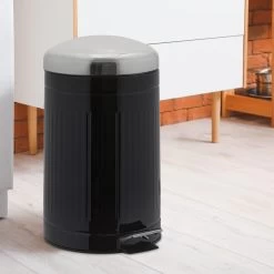 Mülleimer In Schwarz/ Silber - 12 Liter 9 Mülleimer In Schwarz/ Silber - 12 Liter -Relaxdays relaxdays mulleimer in schwarz silber 12 liter 1