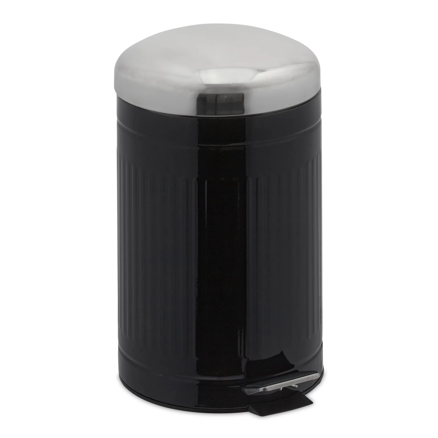 Mülleimer In Schwarz/ Silber - 12 Liter 1 Mülleimer In Schwarz/ Silber - 12 Liter