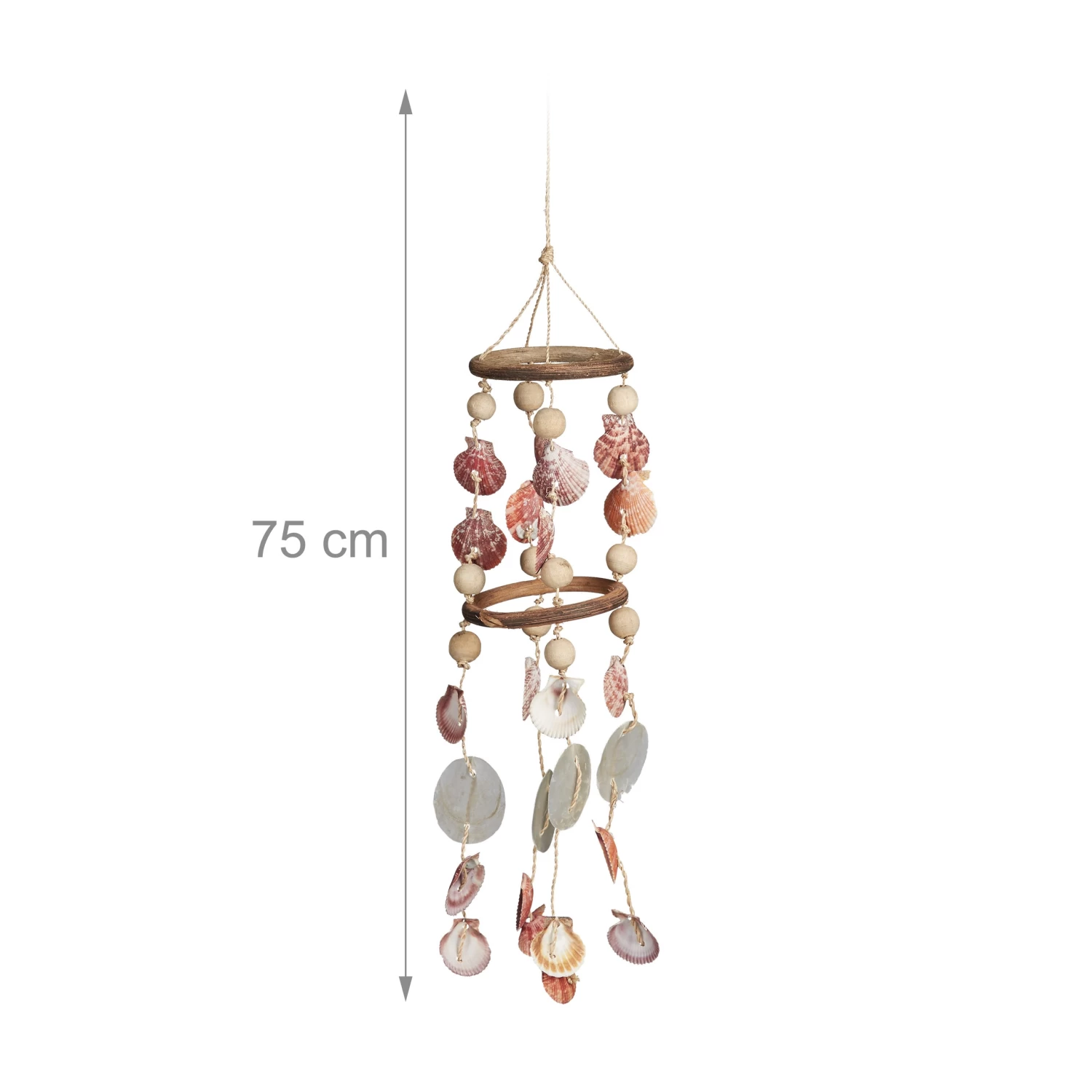 Muschel Windspiel In Natur - (H)75 Cm 4 Muschel Windspiel In Natur - (H)75 Cm – Bild 4