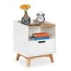 Nachttisch In Weiß - (B)43 X (H)50 X (T)40 Cm