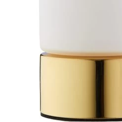 Nachttischlampe In Gold/Weiß - (H)19,5 X Ø8 Cm -Relaxdays relaxdays nachttischlampe in gold weiss h 19 5 x o8 cm 5