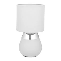 Nachttischlampe In Grau/Silber - (H)32,5 X Ø 18 Cm 15 Nachttischlampe In Grau/Silber - (H)32,5 X Ø 18 Cm -Relaxdays relaxdays nachttischlampe in grau silber h 32 5 x o 18 cm 7