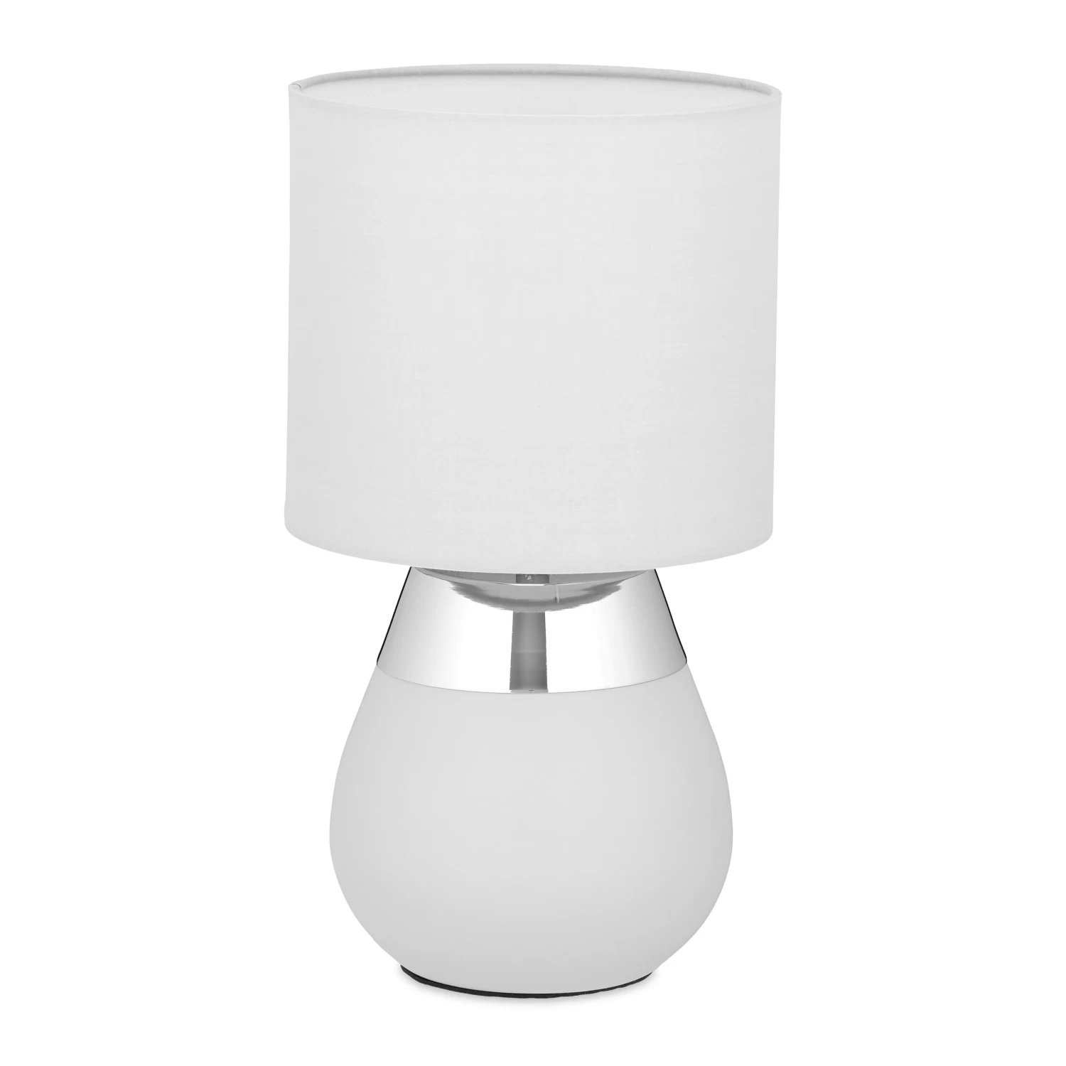 Nachttischlampe In Grau/Silber - (H)32,5 X Ø 18 Cm 8 Nachttischlampe In Grau/Silber - (H)32,5 X Ø 18 Cm – Bild 8