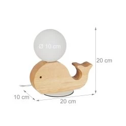 Nachttischlampe In Weiß/Natur - (H)20 Cm 10 Nachttischlampe In Weiß/Natur - (H)20 Cm -Relaxdays relaxdays nachttischlampe in weiss natur h 20 cm 3