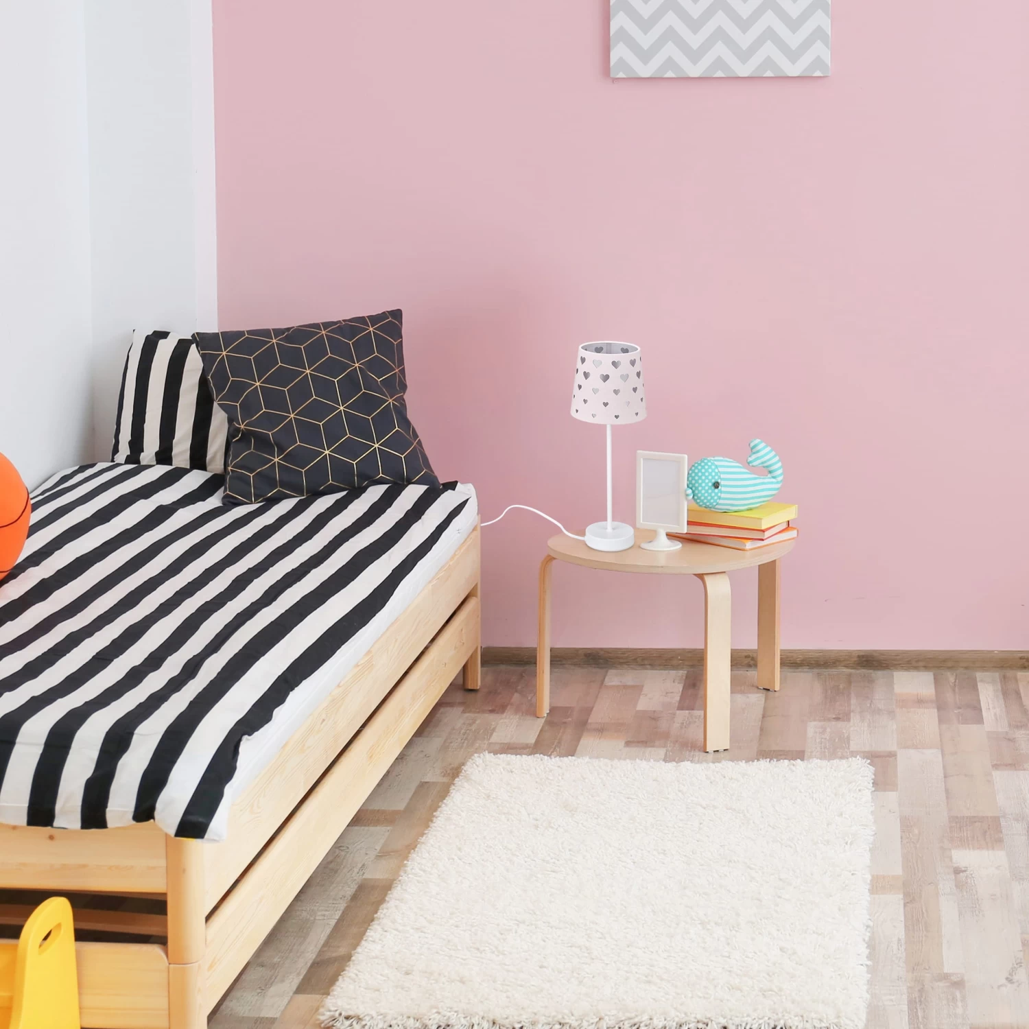 Nachttischlampe Kinder In Rosa/Weiß 5 Nachttischlampe Kinder In Rosa/Weiß – Bild 5