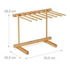 Nudeltrockner In Natur - (H)28 Cm -Relaxdays relaxdays nudeltrockner in natur h 28 cm 3
