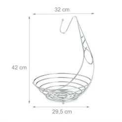 Obstkorb In Silber - (B)29,5 X (H)42 X (T)32 Cm 9 Obstkorb In Silber - (B)29,5 X (H)42 X (T)32 Cm -Relaxdays relaxdays obstkorb in silber b 29 5 x h 42 x t 32 cm 3
