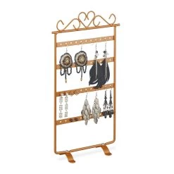 Ohrringhalter In Bronze - (B)16,5 X (H)30,5 X (T)6,5 Cm -Relaxdays relaxdays ohrringhalter in bronze b 16 5 x h 30 5 x t 6 5 cm 7