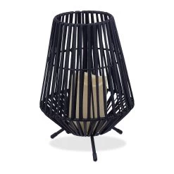 Outdoor Lampe In Schwarz - (H)26 X Ø 19 Cm -Relaxdays relaxdays outdoor lampe in schwarz h 26 x o 19 cm 7