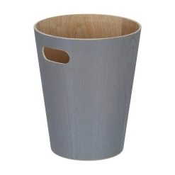 Papierkorb "Holz" In Dunkelgrau - 7,5 L