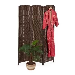 Paravent In Braun - (B)120 X (H)170 Cm