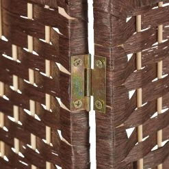 Paravent In Braun - (B)120 X (H)170 Cm -Relaxdays relaxdays paravent in braun b 120 x h 170 cm 6