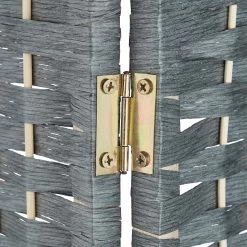 Paravent In Grau - (B)160 X (H)170 -Relaxdays relaxdays paravent in grau b 160 x h 170 6