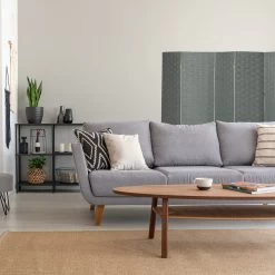 Paravent In Grau - (B)320 X (H)170cm -Relaxdays relaxdays paravent in grau b 320 x h 170cm 4