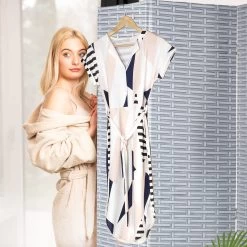 Paravent In Grau/ Weiß - (B)160 X (H)170 Cm -Relaxdays relaxdays paravent in grau weiss b 160 x h 170 cm 2