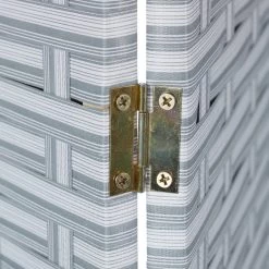 Paravent In Grau/ Weiß - (B)160 X (H)170 Cm -Relaxdays relaxdays paravent in grau weiss b 160 x h 170 cm 6