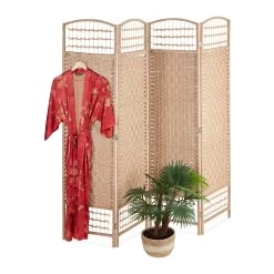 Paravent In Natur- (B)180 X (H)180 Cm -Relaxdays relaxdays paravent in natur b 180 x h 180 cm 7