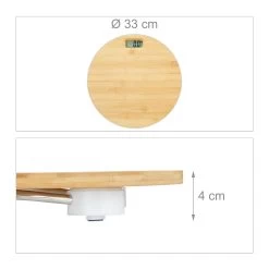 Personenwaage In Natur -Relaxdays relaxdays personenwaage in natur 3