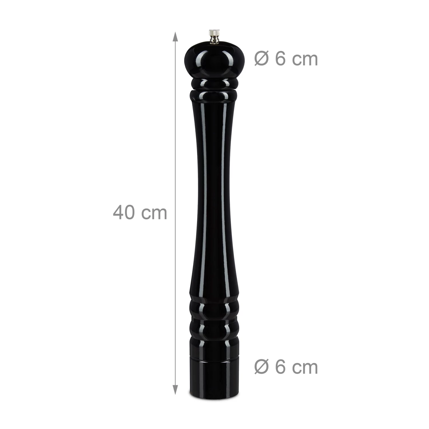 Pfeffermühle Keramikmahlwerk In Schwarz 4 Pfeffermühle Keramikmahlwerk In Schwarz – Bild 4