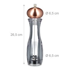 Pfeffermühle Manuell - Bronze -Relaxdays relaxdays pfeffermuhle manuell bronze 3