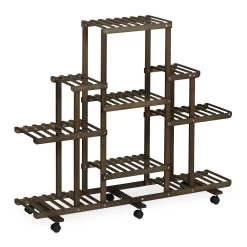 Pflanzenregal In Braun - (B)120 X (H)103 X (T)35,5 Cm