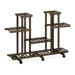 Pflanzenregal In Dunkelbraun - (B)119 X (H)83 X (T)36 Cm