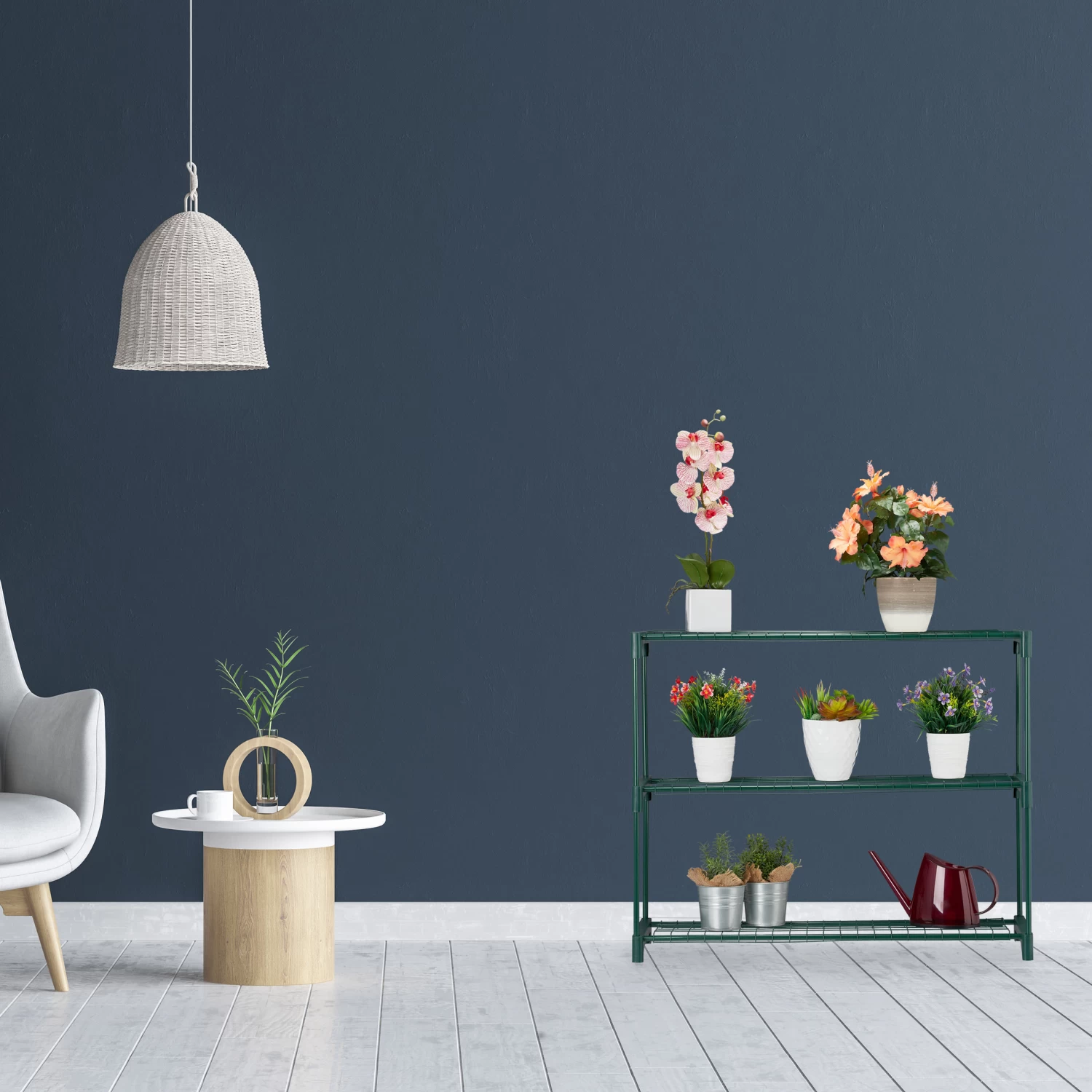 Pflanzenregal In Grün - (B)91 X (H)74,5 X (T)28,5 Cm 2 Pflanzenregal In Grün - (B)91 X (H)74,5 X (T)28,5 Cm – Bild 2