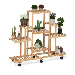 Pflanzenregal In Natur - (B)120 X (H)103 X (T)35,5 Cm -Relaxdays relaxdays pflanzenregal in natur b 120 x h 103 x t 35 5 cm 7