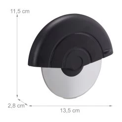 Pizzaschneider In Schwarz -Relaxdays relaxdays pizzaschneider in schwarz 3