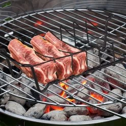 Rippchenhalter In Schwarz -Relaxdays relaxdays rippchenhalter in schwarz 4