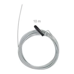 Rohrreinigungsspirale In Silber - 1m -Relaxdays relaxdays rohrreinigungsspirale in silber 1m 3