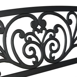 Rustikale Gartenbank Metall & Holz -Relaxdays relaxdays rustikale gartenbank metall and holz 6