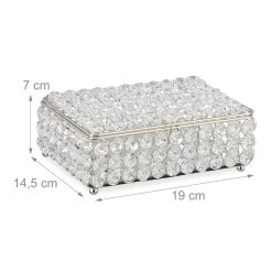 Schmuckdose In Silber -Relaxdays relaxdays schmuckdose in silber 3