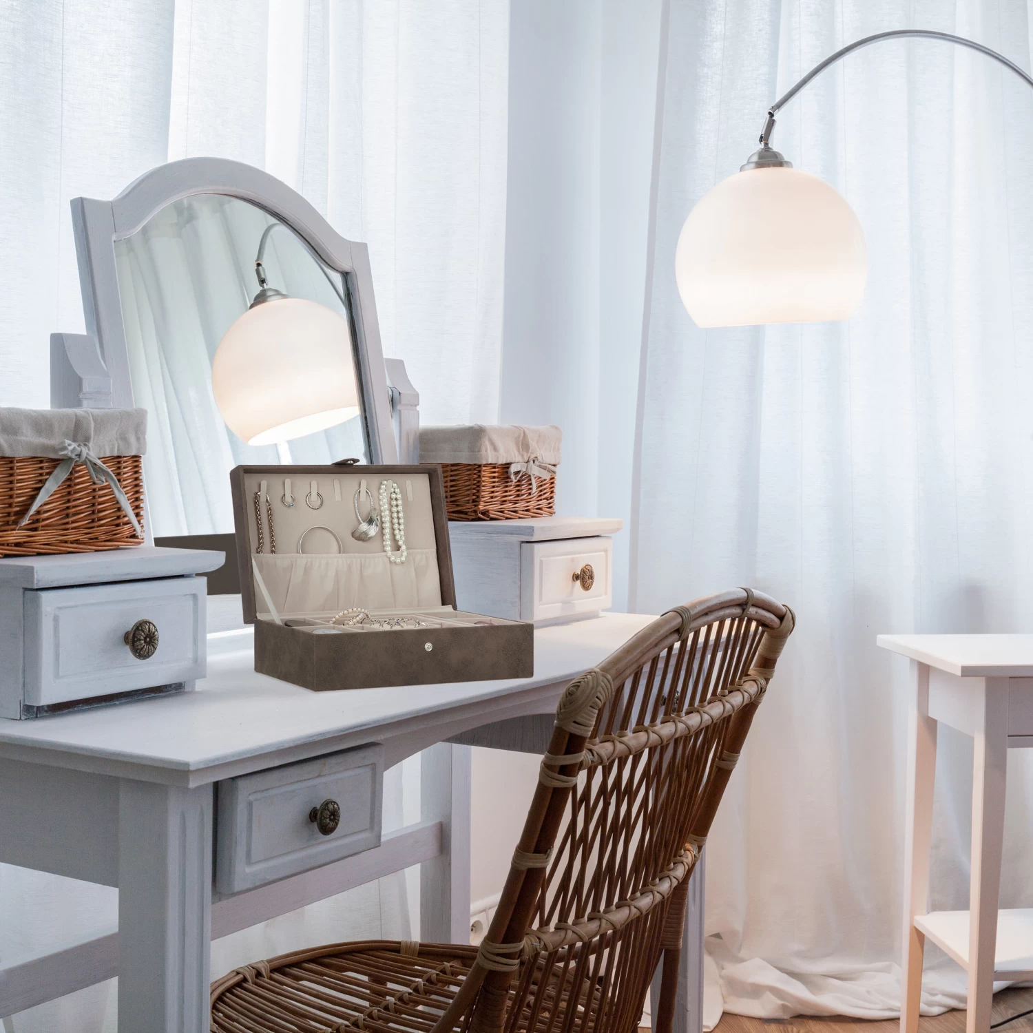 Schmuckkästchen In Braun - (B)29 X (H)10 X (T)20 Cm 2 Schmuckkästchen In Braun - (B)29 X (H)10 X (T)20 Cm – Bild 2