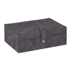 Schmuckkästchen In Grau - (B)29 X (H)10 X (T)20 Cm