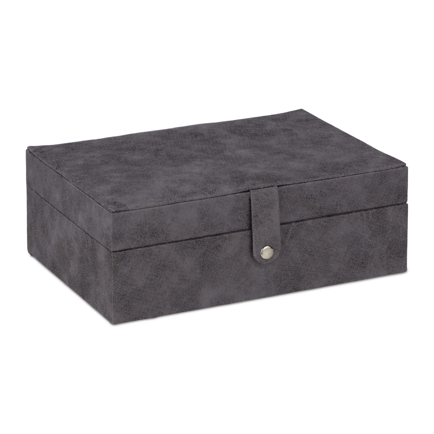 Schmuckkästchen In Grau - (B)29 X (H)10 X (T)20 Cm 1 Schmuckkästchen In Grau - (B)29 X (H)10 X (T)20 Cm