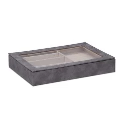 Schmuckkästchen In Grau - (B)30 X (H)5 X (T)21 Cm