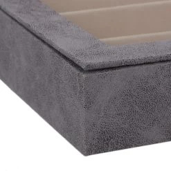 Schmuckkästchen In Grau - (B)30 X (H)5 X (T)21 Cm -Relaxdays relaxdays schmuckkastchen in grau b 30 x h 5 x t 21 cm 6